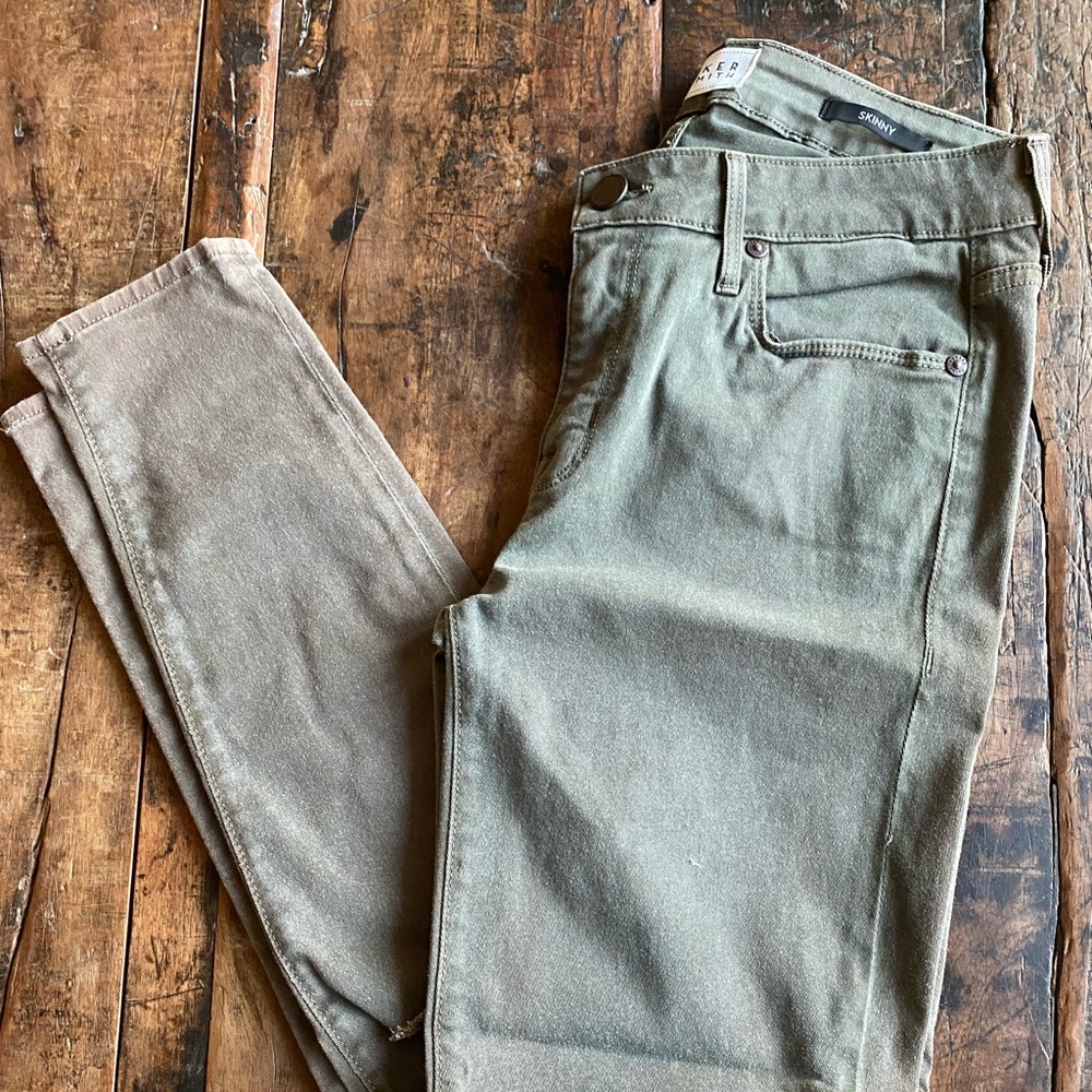 Parker Smith Distressed Skinny Jeans Green Women’s 6/28
